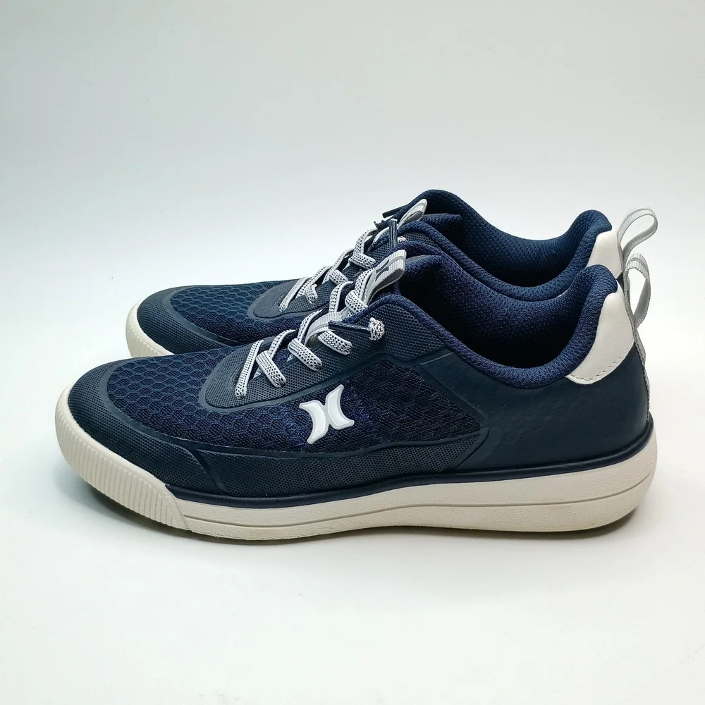 Hurley Exeter Sneaker Men Size 8 Navy Mesh Lightweight Athletic Shoes